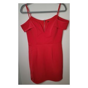 Red Off the Shoulder minidress